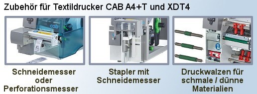 Zubehör CAB A4+T und XDT4